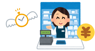 調剤薬局 業務効率化後の笑顔のスタッフ